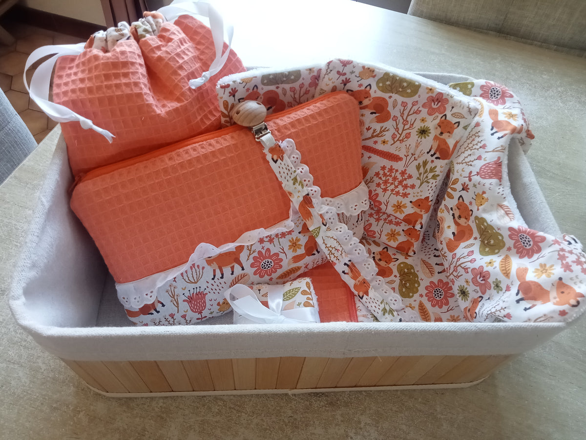 Panier cadeau naissance renard