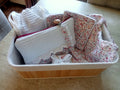 Panier cadeau naissance fleuri