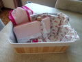 Panier cadeau naissance romantique