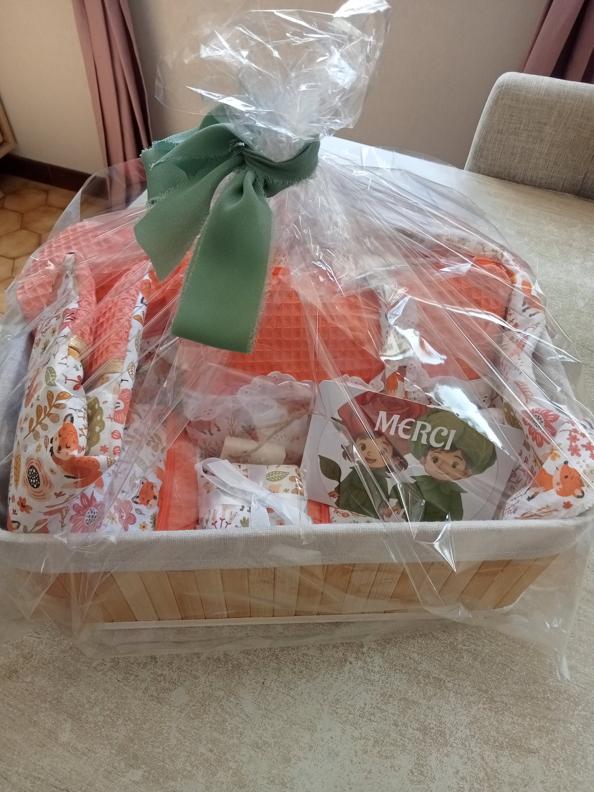 Panier cadeau naissance renard